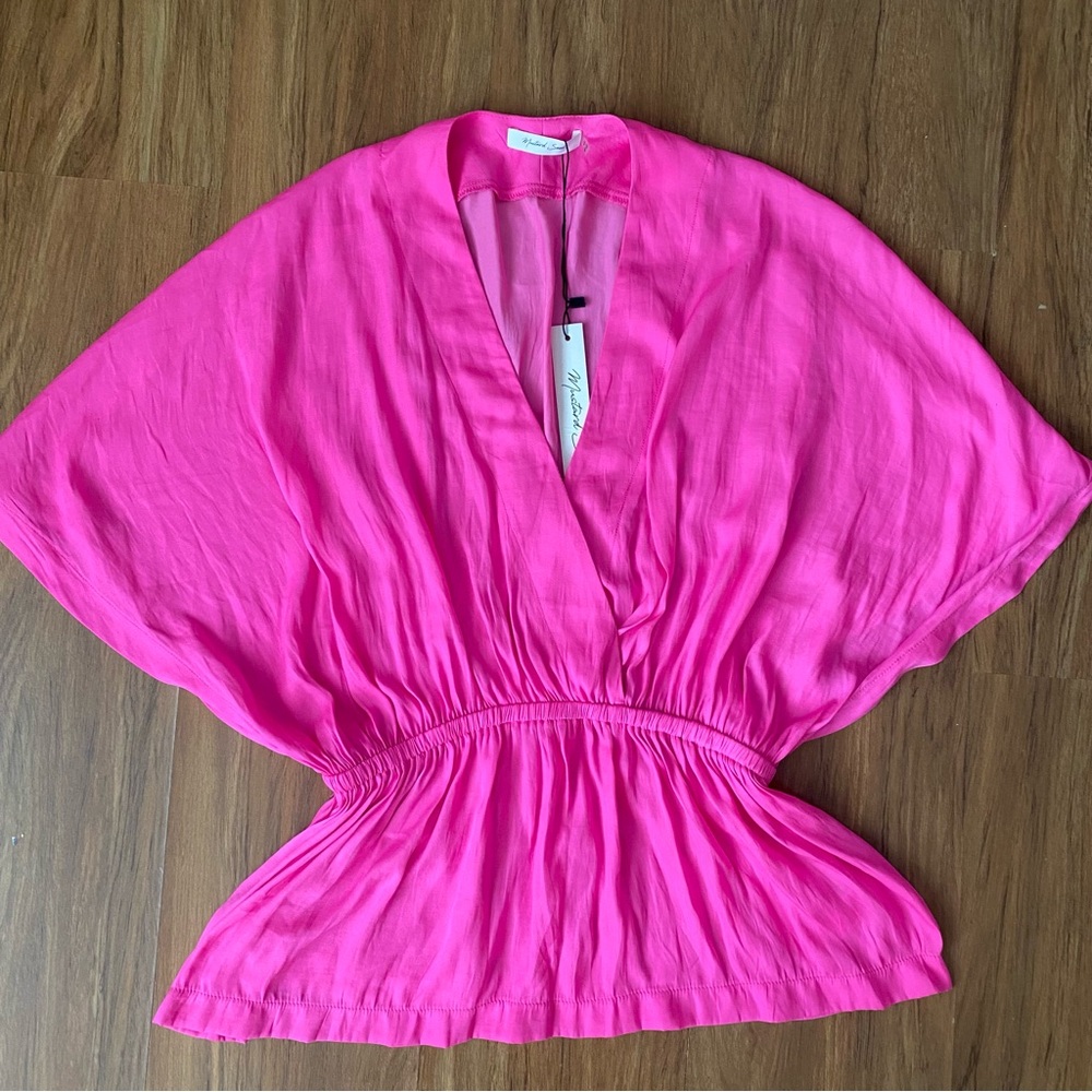 Mustard Seed Hot Pink Kimono Style Top